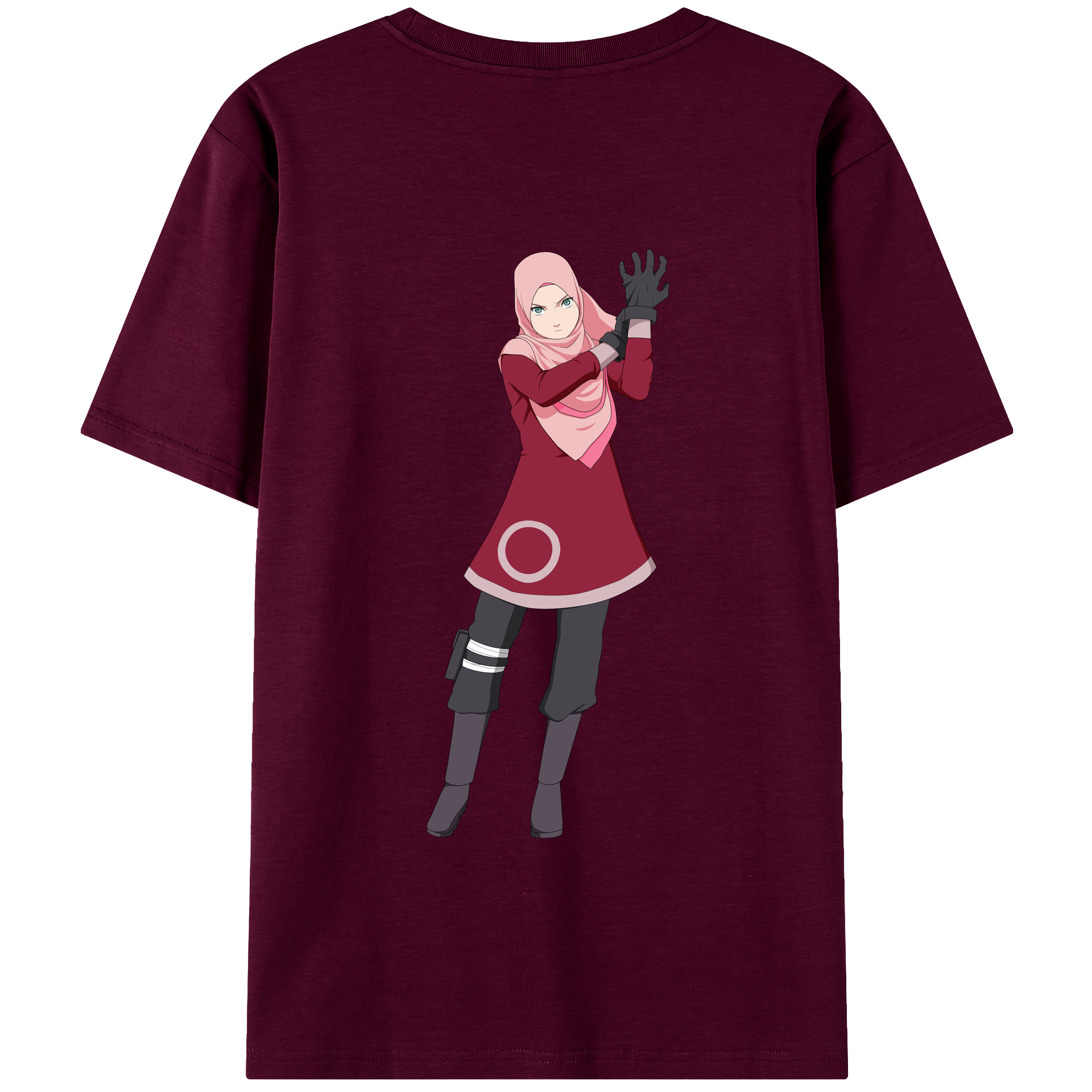 （画像用） NARUTO -ナルト- 春野サクラ Haruno Sakura レディース半袖Tシャツ(バックプリント)